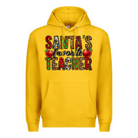 Lemon santa's favorite teacher Premium Hoodie - Jasminsmagicworld