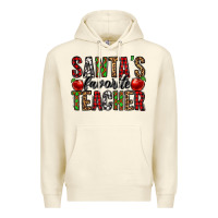 Sandshell santa's favorite teacher Premium Hoodie - Jasminsmagicworld