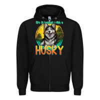 Black life is better with a husky Zipper Hoodie - texasbilliewilder