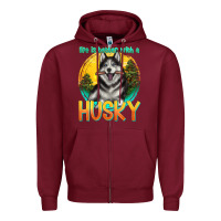 Burgundy life is better with a husky Zipper Hoodie - texasbilliewilder