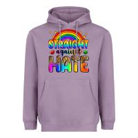 Lavender straight against hate Heavyweight Hoodie - Zillion Design Studio