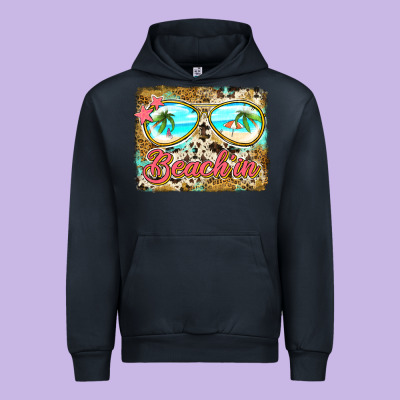 Beach'in Sunglasses Urban Hoodie Designed By Jasminsmagicworld