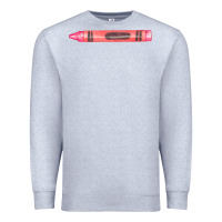 Heather Grey pink crayon fa element Premium Sweatshirt - FaDigitalArtStudio