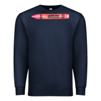 Navy pink crayon fa element Premium Sweatshirt - FaDigitalArtStudio