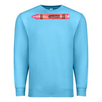 Ocean Blue pink crayon fa element Premium Sweatshirt - FaDigitalArtStudio