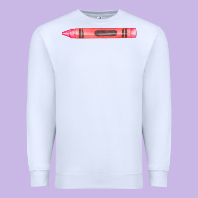 Pink Crayon Fa Element Premium Sweatshirt Designed By Fadigitalartstudio