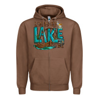 Chestnut living on lake time Zipper Hoodie - texasbilliewilder
