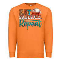 Carrot eat sleep baseball repeat Premium Sweatshirt - HRA Design Shop