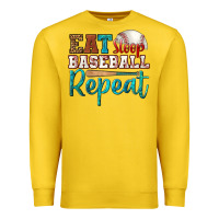 Lemon eat sleep baseball repeat Premium Sweatshirt - HRA Design Shop