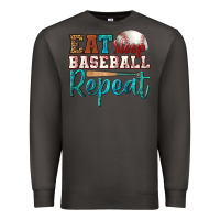 Smoke eat sleep baseball repeat Premium Sweatshirt - HRA Design Shop
