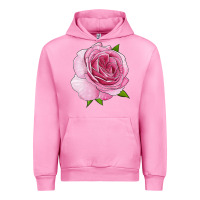 Fuchsia Pink all dressed up rose Urban Hoodie - LillyAllenDesigns