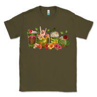 Army Green floral hustler coffee cups Classic Tee - texasbilliewilder