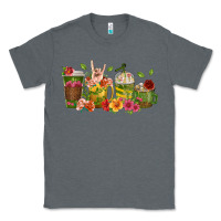 Charcoal Heather floral hustler coffee cups Classic Tee - texasbilliewilder