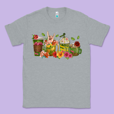 Classic Tee floral hustler coffee cups