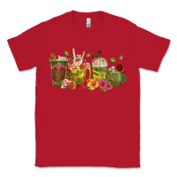 Red floral hustler coffee cups Classic Tee - texasbilliewilder