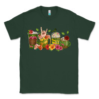 Sports Green floral hustler coffee cups Classic Tee - texasbilliewilder