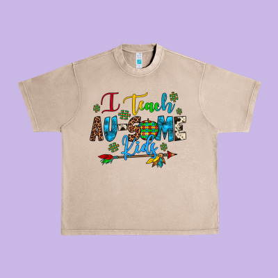 I Teach Au Some Kids Urban Heavy Tee Designed By Artiststas