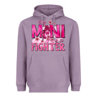 Lavender My Mini Is a Fighter with Ribbon Heavyweight Hoodie - texasbilliewilder