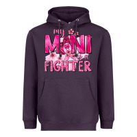 Plum My Mini Is a Fighter with Ribbon Heavyweight Hoodie - texasbilliewilder
