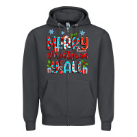 Merry Christmas Y'all Zipper Hoodie | Teevron