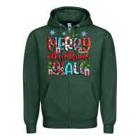 Sports Green merry christmas y'all Zipper Hoodie - Zillion Design Studio