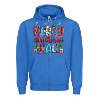 True Royal merry christmas y'all Zipper Hoodie - Zillion Design Studio