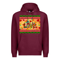 Burgundy autism awareness love Premium Hoodie - BarkalooDesign