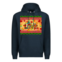 Navy autism awareness love Premium Hoodie - BarkalooDesign
