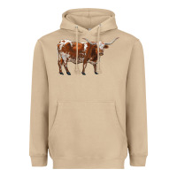 Mushroom longhorn Heavyweight Hoodie - RanaPortraitStore