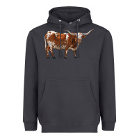Smoke longhorn Heavyweight Hoodie - RanaPortraitStore