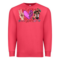 Cardinal peace love makeup Premium Sweatshirt - RacoonDesign