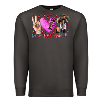 Smoke peace love makeup Premium Sweatshirt - RacoonDesign