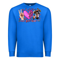 True Royal peace love makeup Premium Sweatshirt - RacoonDesign