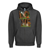 Charcoal Heather love camping Zipper Hoodie - texasbilliewilder