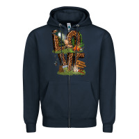 Navy love camping Zipper Hoodie - texasbilliewilder