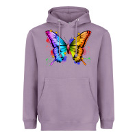 Lavender rainbow butterfly Heavyweight Hoodie - Zillion Design Studio