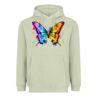 Matcha rainbow butterfly Heavyweight Hoodie - Zillion Design Studio