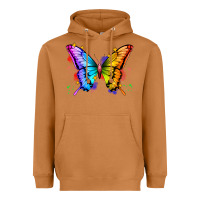Rainbow Butterfly Heavyweight Hoodie | Teevron