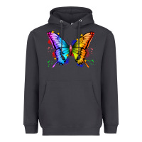 Smoke rainbow butterfly Heavyweight Hoodie - Zillion Design Studio