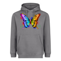 Storm rainbow butterfly Heavyweight Hoodie - Zillion Design Studio