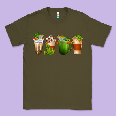 Classic Tee frog coffee cups