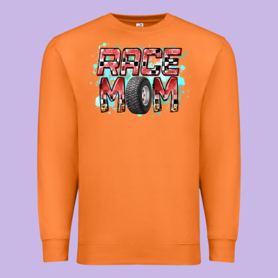 Race Mom Premium Sweatshirt Designed By Racoondesign