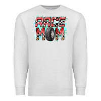 Oatmeal Heather Race Mom Premium Sweatshirt - RacoonDesign