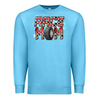 Ocean Blue Race Mom Premium Sweatshirt - RacoonDesign