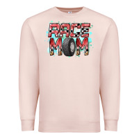 Pale Pink Race Mom Premium Sweatshirt - RacoonDesign