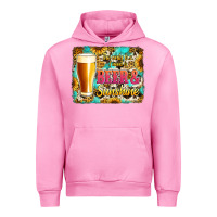 Fuchsia Pink beer and sunshine Urban Hoodie - Jasminsmagicworld