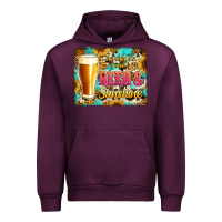 Mauve Wine beer and sunshine Urban Hoodie - Jasminsmagicworld