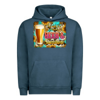 Pigment Midnight Navy beer and sunshine Urban Hoodie - Jasminsmagicworld