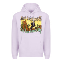 Lilac aint goin down til the sun comes up cowboy Premium Hoodie - NancyCooperArtShop