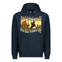 Navy aint goin down til the sun comes up cowboy Premium Hoodie - NancyCooperArtShop